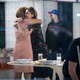 Hoda Kotb and Savannah Guthrie embrace after reporting on Lauer’s firing on Today. (Photo: Drew Angerer/Getty Images)